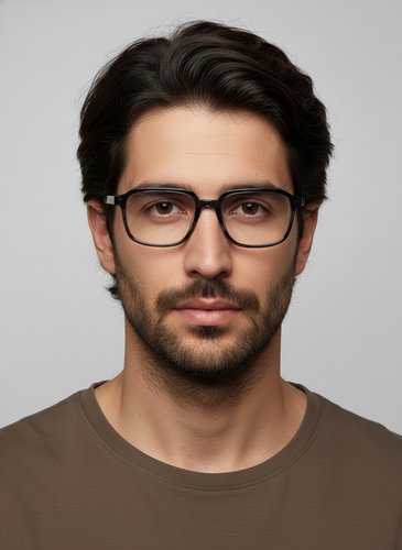 عینک طبی مردانه trussardi دودی