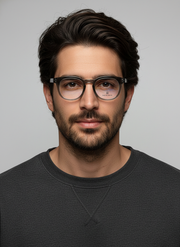 عینک طبی مردانه trussardi گرد