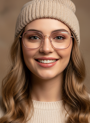 عینک طبی زنانه فلزی trussardi مربعی کالباسی