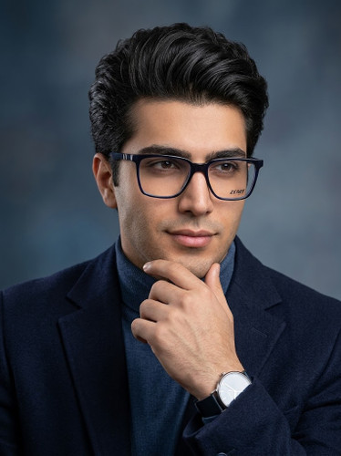 عینک طبی مردانه zenit مربعی سورمه ای