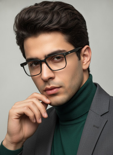 عینک طبی مردانه novo مربعی سبز تیره