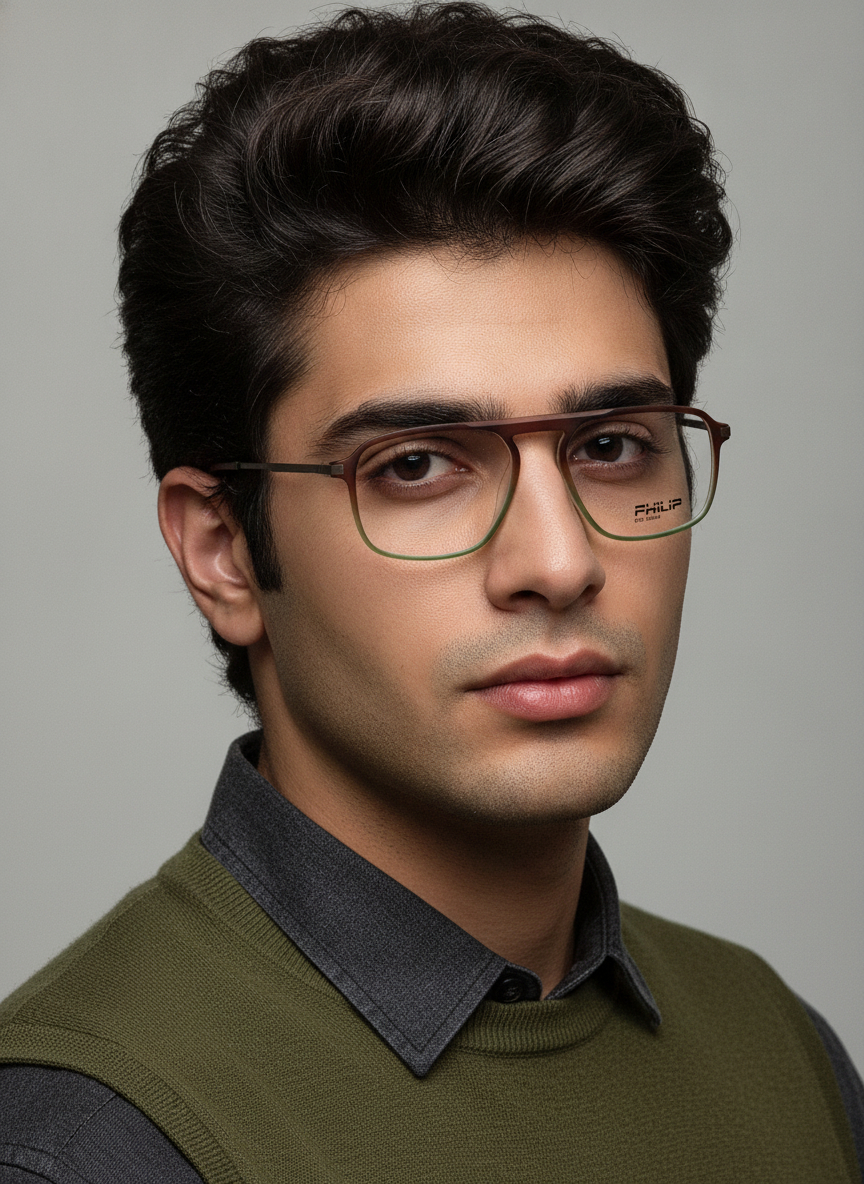 عینک طبی مردانه  philip  ظریف و خاص