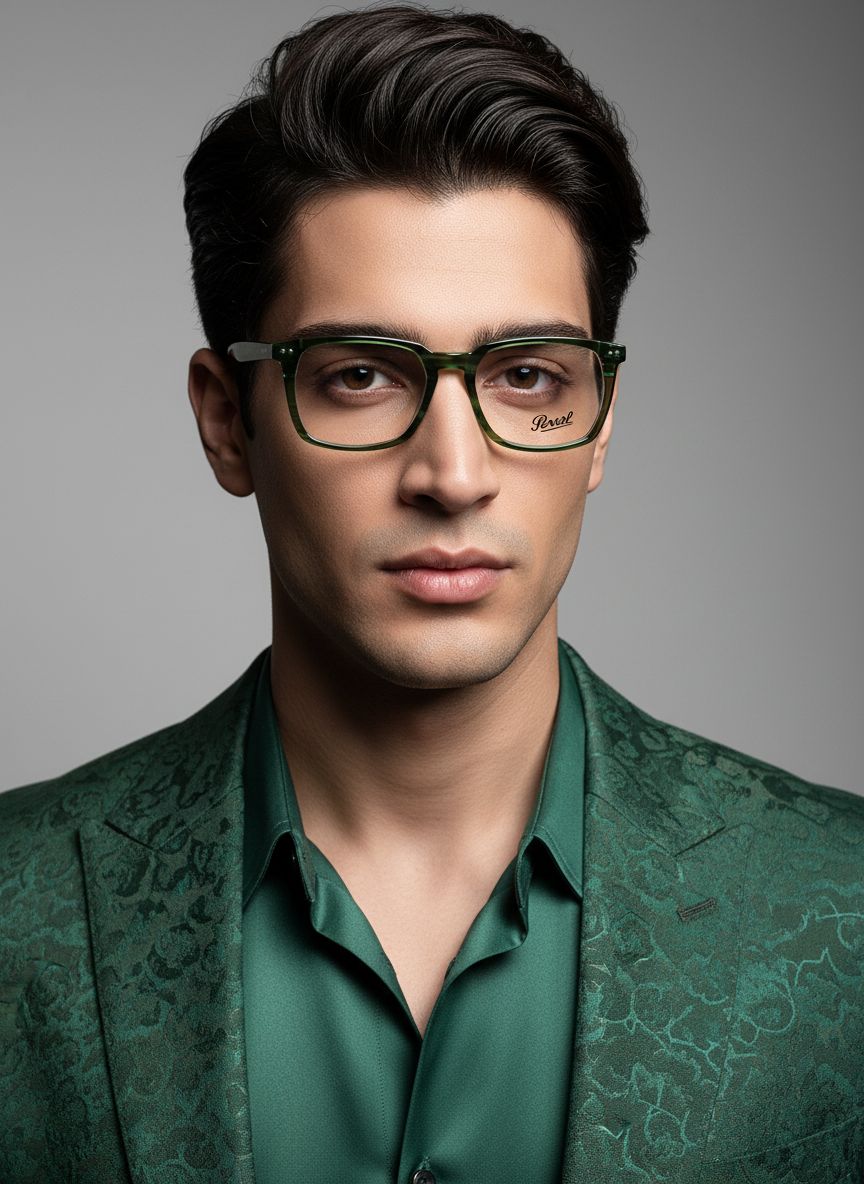 عینک طبی مردانه persol خاص سبز