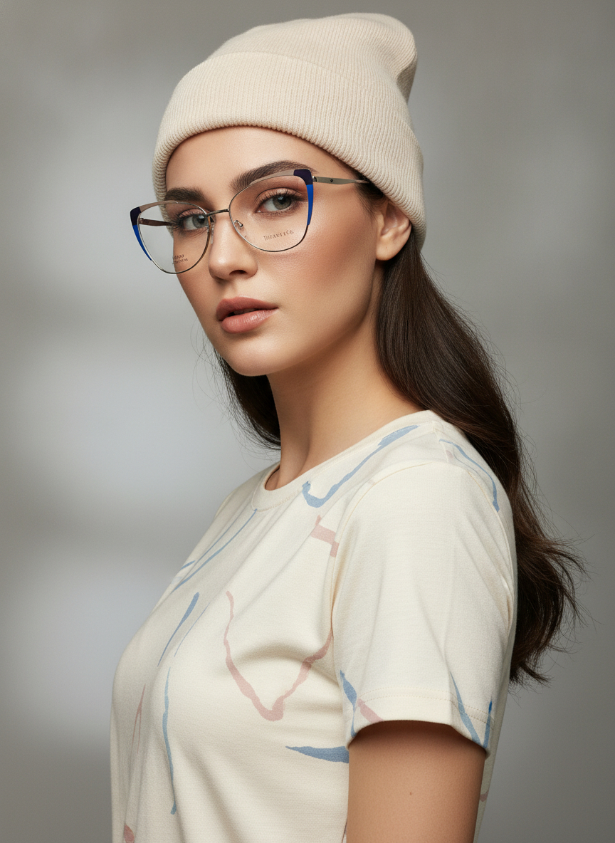 عینک طبی زنانه  tiffany فلزی گربه ای خاص
