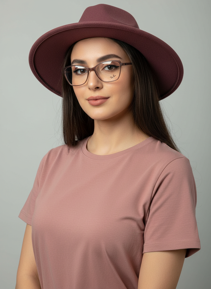 عینک طبی زنانه  rayban نیمه گربه ای ساز کوچک
