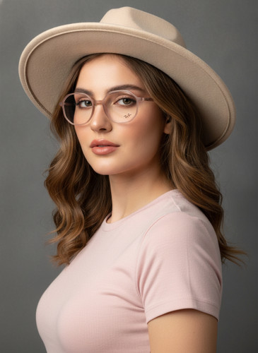 عینک طبی زنانه rayban گرد ساز کوچک