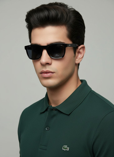 عینک آفتابی مردانه کائوچو مربعی lacoste