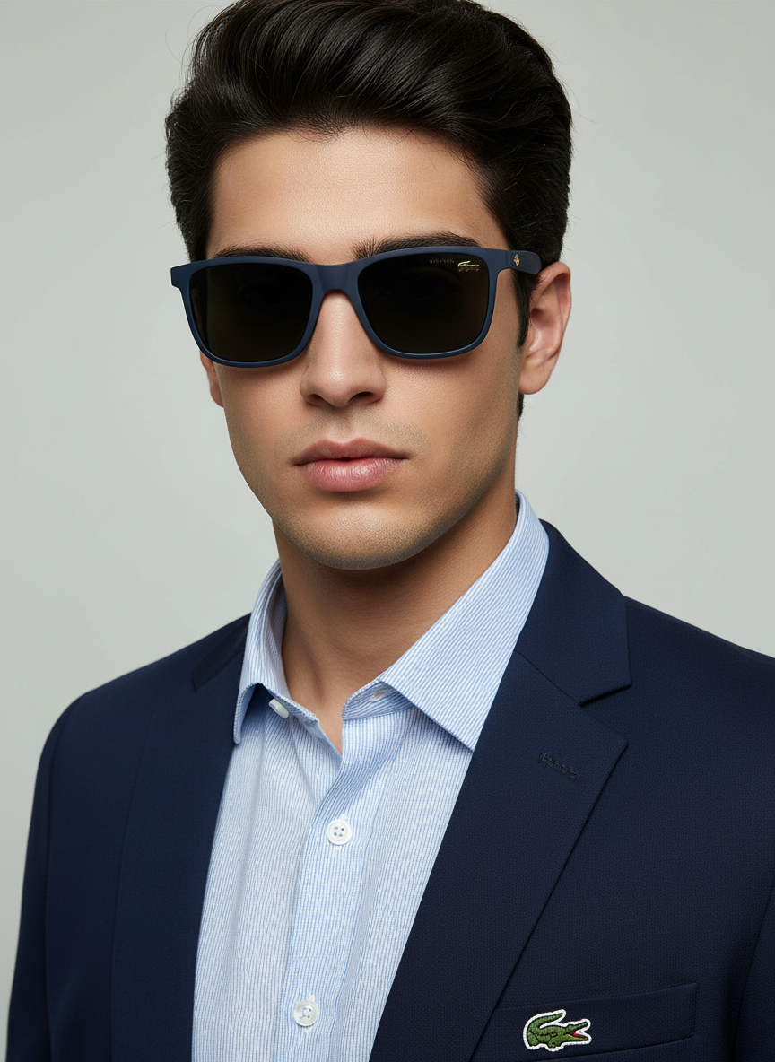 عینک آفتابی مردانه کائوچو lacoste