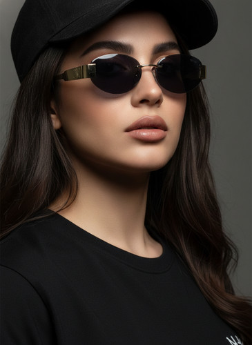 عینک فلزی زنانه بدون فریم celine