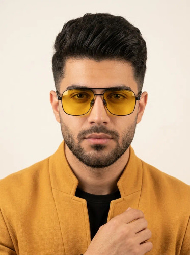 عینک شب مردانه فلزی porsche design