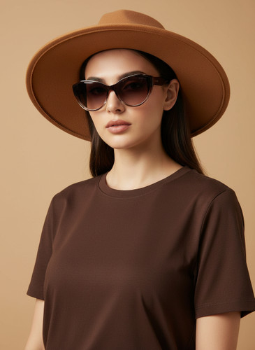 عینک افتابی زنانه گربه ای سایز بزرگ