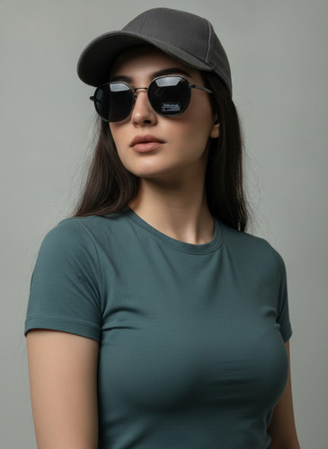 عینک آفتابی فلزی گرد زنانه پرسول