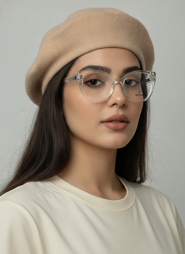 عینک طبی زنانه sepori گربه ای شفاف