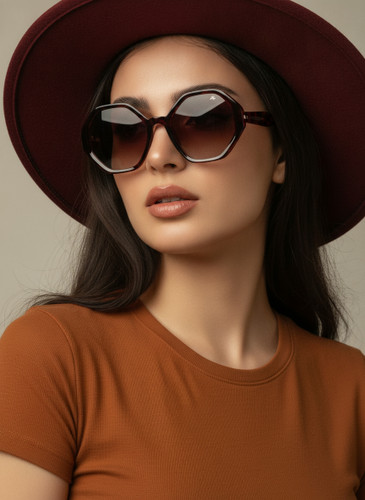 عینک افتابی زنانه اورجینال kappa گرد سایز بزرگ خاص