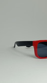 عینک افتابی بچگانه ژله ای قرمز مشکی پسرونه