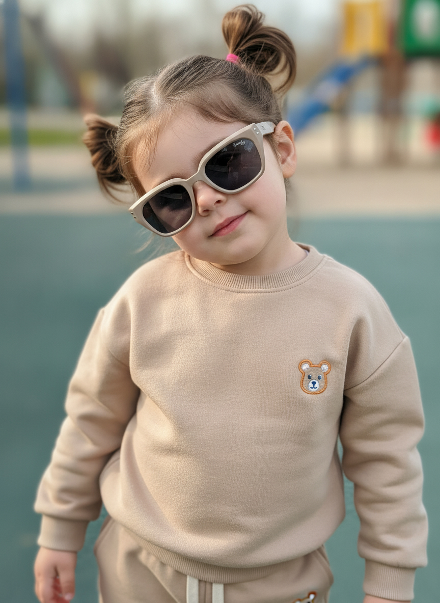 عینک افتابی بچگانه ژله ای گربه ای رنگ نود