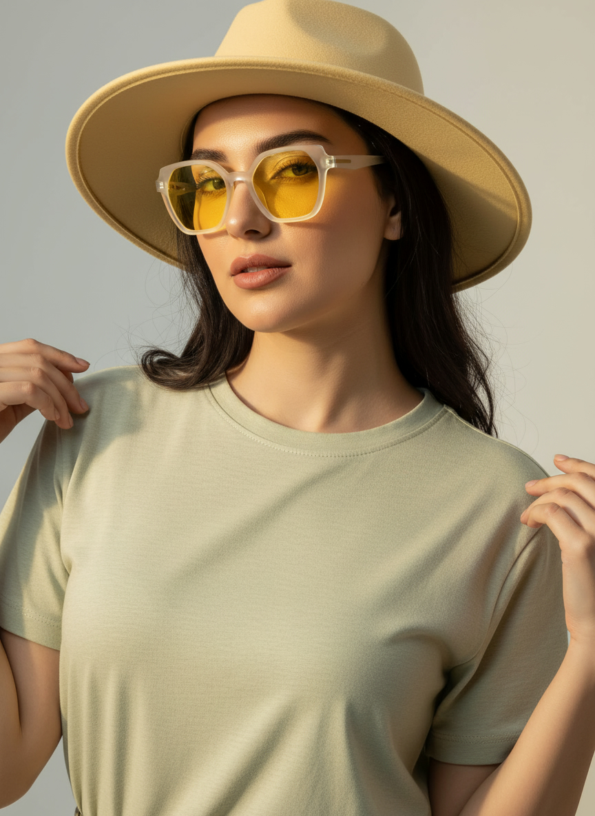 عینک شب زنانه اورجینال یخی خاص