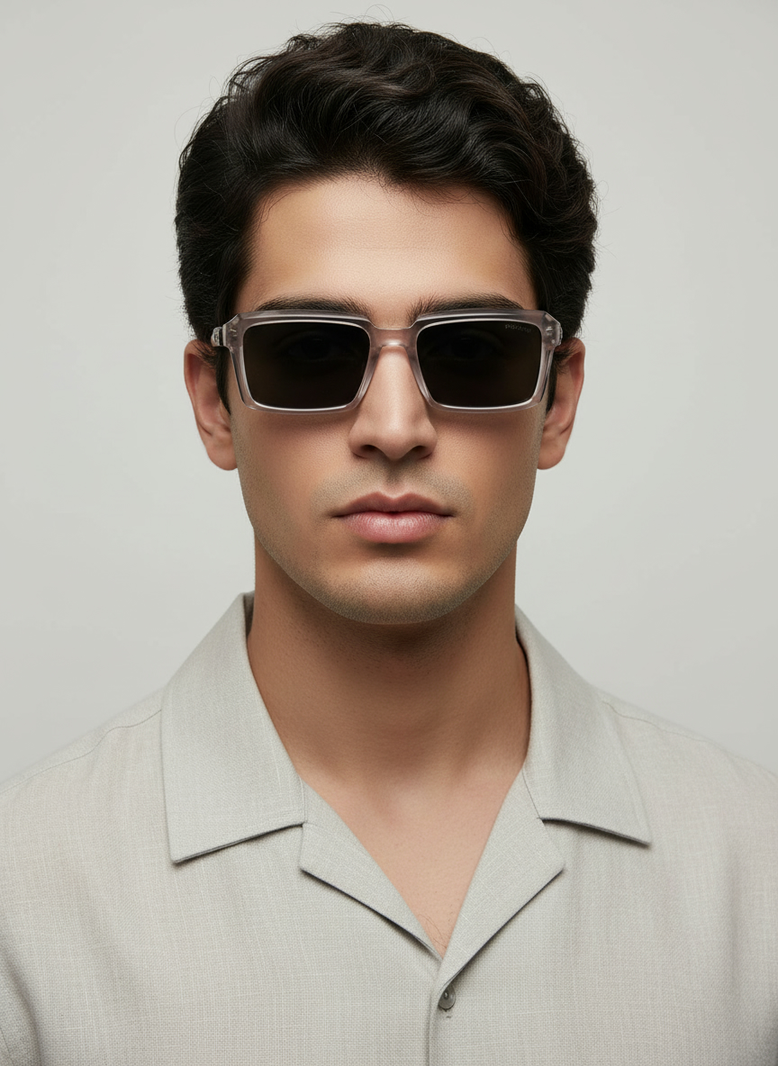 عینک افتابی مردونه prada گنگ و خاص دسته چوبی