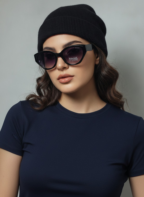 عینک آفتابی زنانه پلاروید گربه ای گوچی
