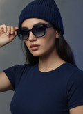 عینک افتابی زنانه مربعی سایز بزرگ loewe