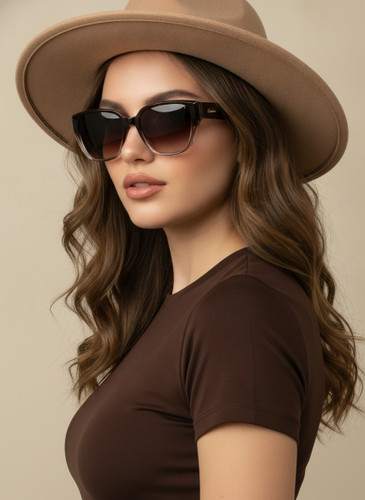 عینک افتابی زنانه گربه ای cartier شیک و ساده