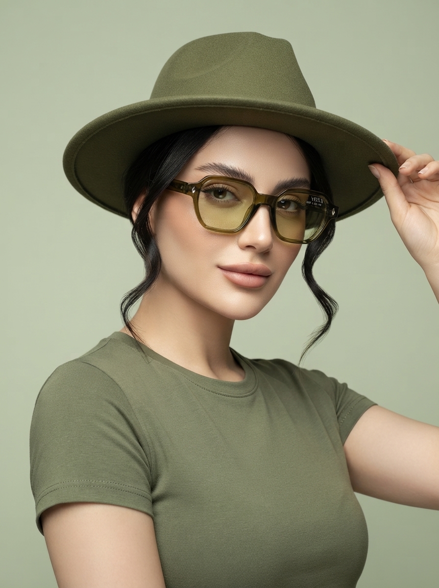 عینک شب زنانه سبز و ترند خاص vehla