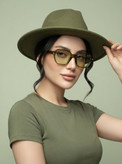 عینک شب زنانه سبز و ترند خاص vehla