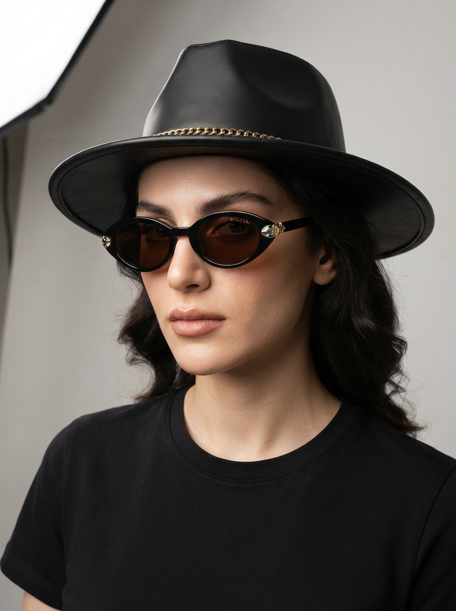 عینک افتابی زنانه نیمه بیضی خاص و ترند bulgari