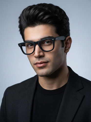 عینک طبی مردونه rayban کائوچویی مشکی مات