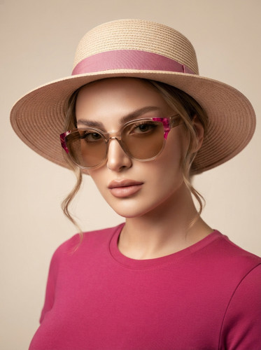 عینک افتابی زنانه اورجینال کاراملی خاص chic