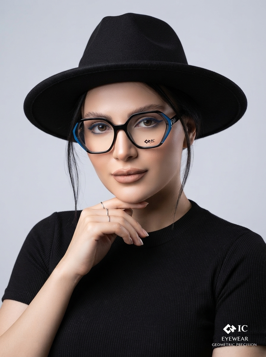 عینک طبی زنانه chic چند ضلعی