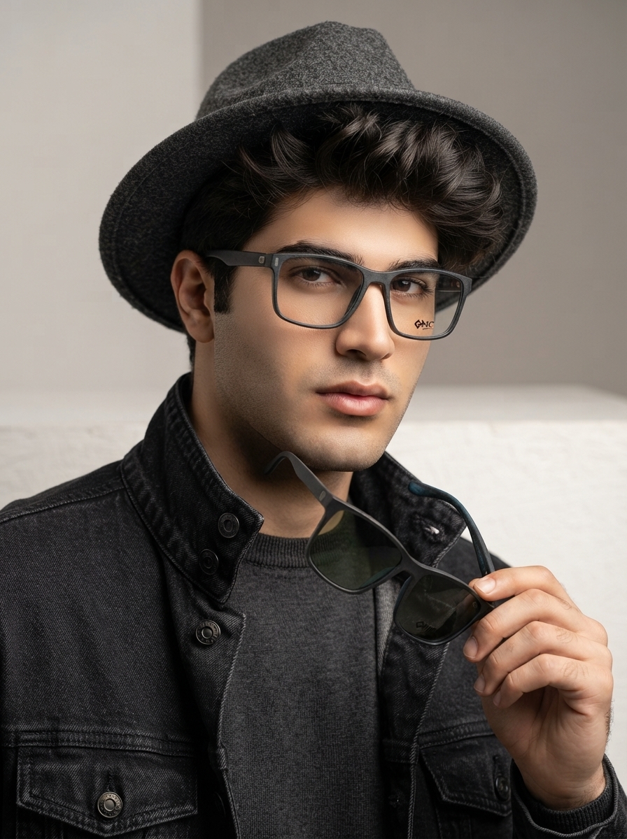 عینک طبی کاور دار مگنتی مردونه chic