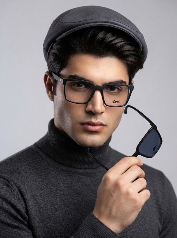 عینک طبی کاور دار مگنتی مردونه chic مشکی